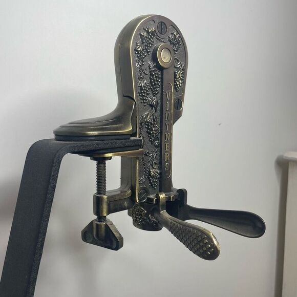 Vintners Reserve 24" Bar Top Wine Bottle Opener w/ Cork Screw & Table Top Stand - Picture 9 of 10